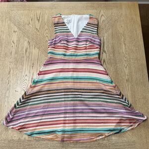 DM Collection Women’s 4P‎ Striped Sleeveless Dress